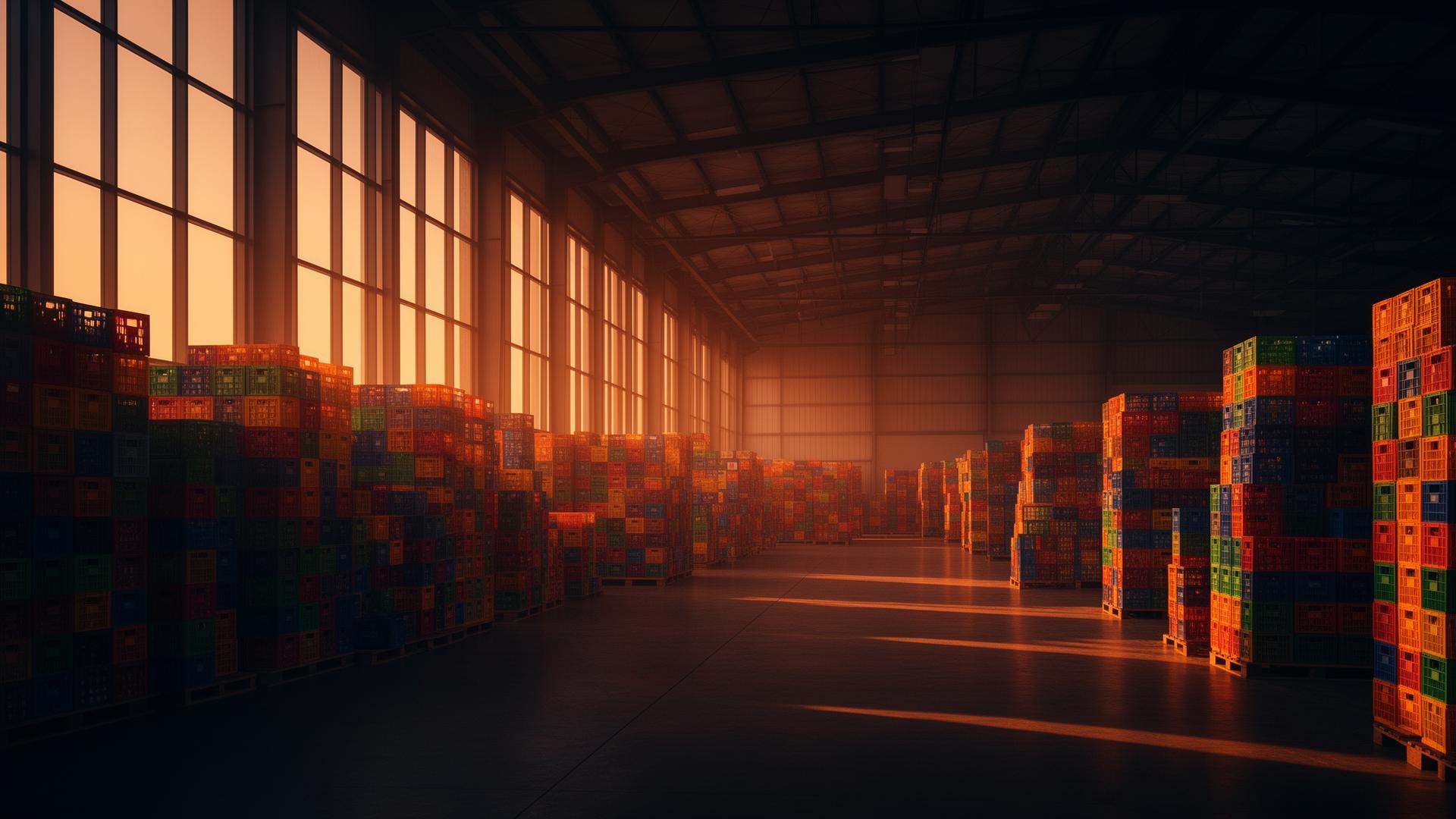 Modern distribution warehouse in India